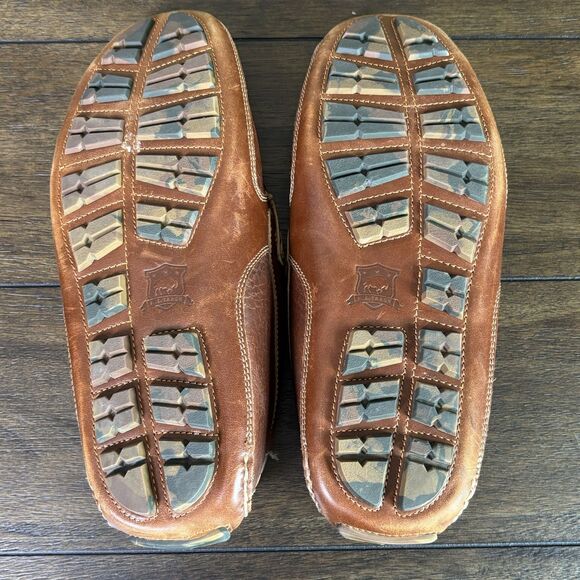 Trask Derek Brown Leather Moccasins Slip On Shoes 30-0516 Men Size 9 M - Picture 6 of 7